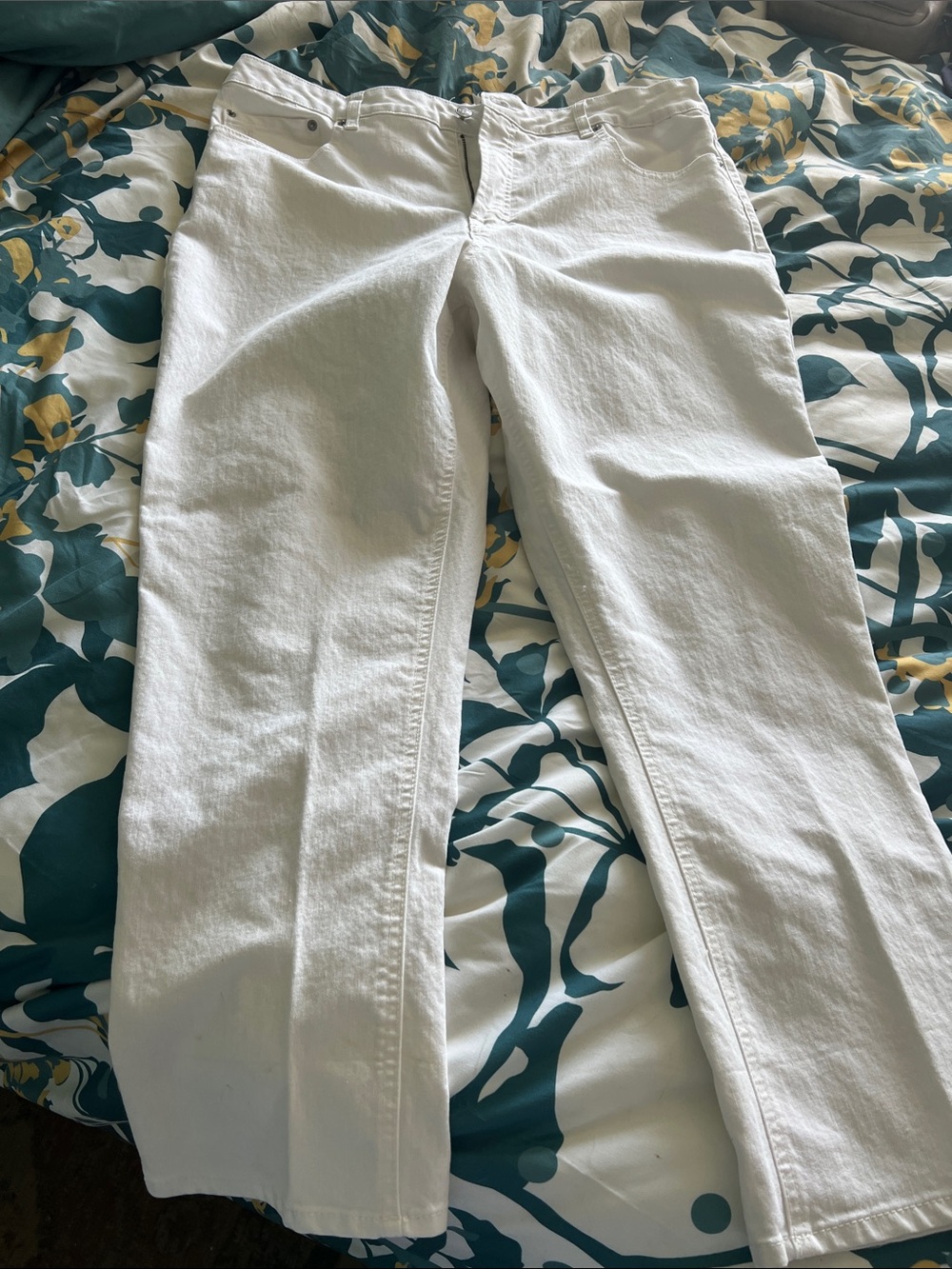 Frye White Straight-Leg Jeans
